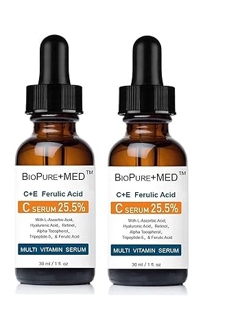 best vitamin c serum with vitamin e and ferulic acid