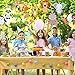 Supla 30 Pcs Jungle Animals Hanging Swirl Streamers Decorations Green Safari Party Forest Animal Party Swirls Foil Hanging Ceiling Décor Swirl Streamers with Assorted Animal Cutouts for Baby Shower Kids 1st Birthday Nursery School Classroom Bedroom Bathroom Table Ceiling Decor