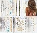 5 Sheets Metallic Tattoos Gold and Silver Flash By Modern Boho HUGE Collection Fast Free Shipping (Beach Body Collection)