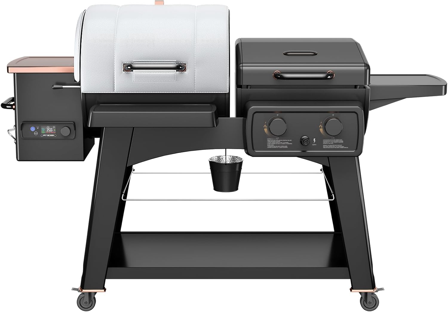 Hisencn Grill Insulation Blanket for Pit Boss Charleston 1020 Combo Grill PB1020NX Smoker Blanket Insulated Thermal Replacement Parts for Pit Boss 1020 Magnetic Smoker Cover for Winter Cooking Image