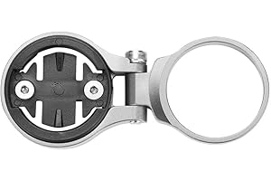 Bike Computer Mount, Aluminium Alloy Odometer Extension Handlebar Stem Mount for Bike Accessory (for , Silver)