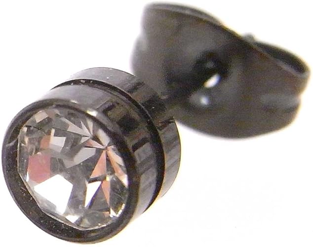 Amazon メンズ ピアス スタッド 片耳 サージカルステンレスピアス ミニシンプルピアス ブラッククリア ピアス 通販