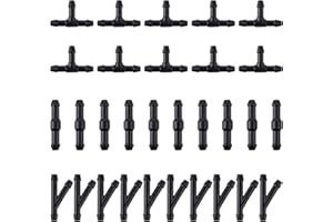 TIESOME Windshield Wipers Hose Connector, 30Pcs 2-Way + 3-Way I/T/Y 3 Type Water Washer Pipe Adapter Car Windshield Washer Hose Kit Pipe Connector for Universal Car Washer Nozzles