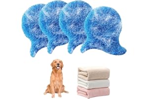 TYASOLEIL 4 PCs Pet Hair Remover for Washing Machine, Reusable Pet Hair Remover for Laundry, Non Toxic Dog Hair Catcher for Washer, Bedding, Clothes (Blue)