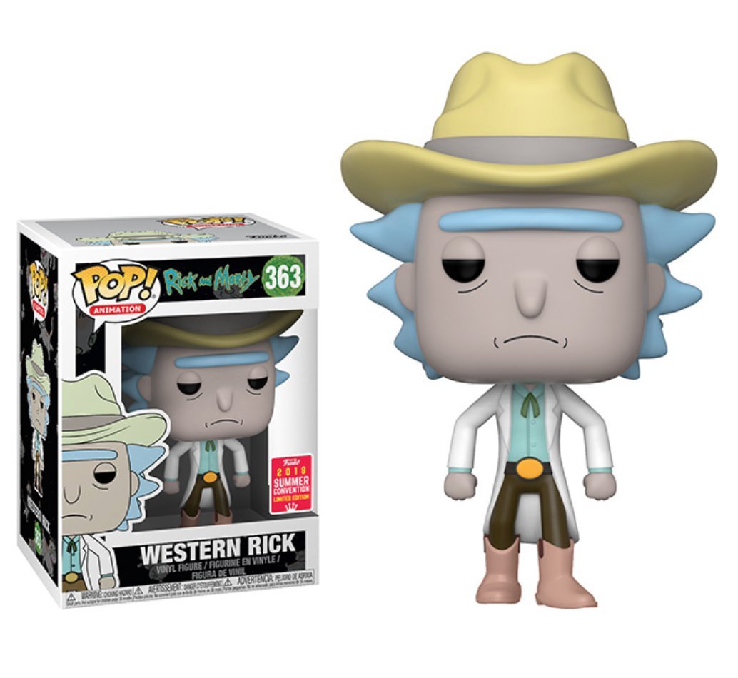 Funko Pop Rick and Morty Western Rick Summer Convention Exclusive