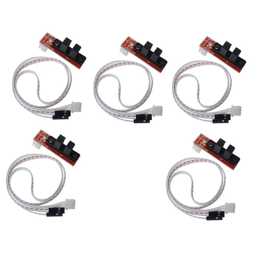 DollaTek CNC 3D Printer Mechanical Optical Limit Switch Endstop with Cable for Ramps 1.4 Makerbot Prusa Mendel RepRap (Pack of 5pcs)