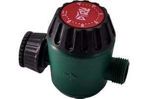 DTRK Sprinkler Timer, Mechanical Water Timer for Outdoor Garden Hose Faucet, Single Outlet Automatic Shut Off Water Hose Timer for Yard, Lawn, Pool, Drip Irrigation Control System