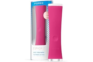 FOREO ESPADA 2 LED Light Device - Blemish Treatment Skincare Device - Medical-grade Silicone - Scar Treatment for Face - Pimple & Blemish Removal - FDA cleared - Fuchsia