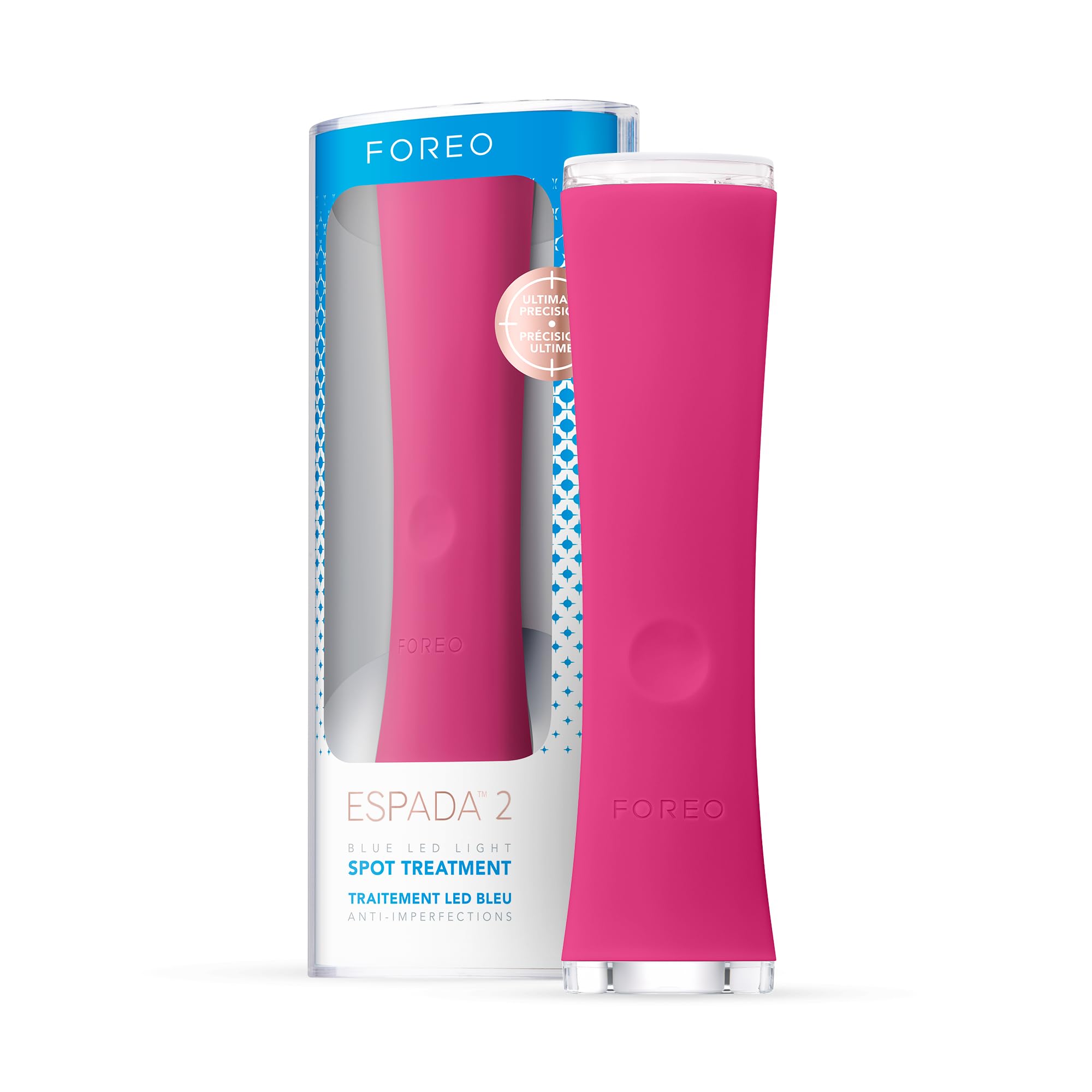 Photo 1 of Foreo ESPADA 2 LED Light Device - Blemish Treatment Skincare Device - Medical-grade Silicone - Scar Treatment for Face - Pimple & Blemish Removal - FDA cleared - Fuchsia