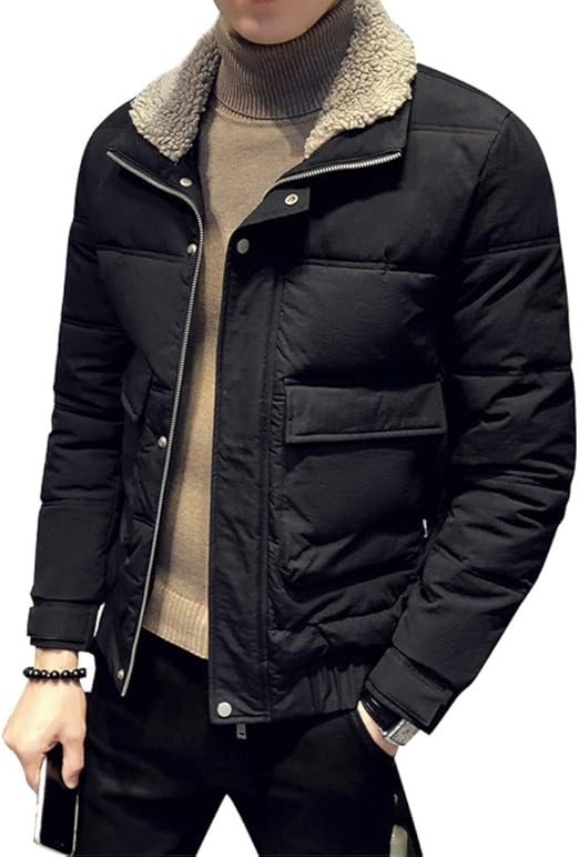 Amazon Jcstory ダウンジャケットメンズ ダウンコート防寒黒 軽量down Jacket スポーツダウン暖かい ショート丈シンプル 中綿入れ 冬ブルゾンカジュアルコーディネート無地 お兄さん日韓風 ブラック 4xl コート ジャケット 通販