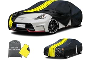 New Upgraded Heavy Duty Car Cover Custom Fit for Nissan 350Z/370Z Waterproof All Weather for Automobiles, Full Exterior Cover
