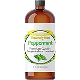 Heavenly Pure Peppermint Essential Oil Pure & Natural Sweet (8 Oz Bulk Size)