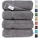 SALBAKOS - Premium 4 Piece Bath Towel Set, Made with 100% Turkish Cotton, Quick Drying, Highly Absorbent & Comfy Towels for Spa & Hotel | 27