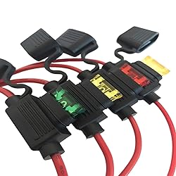 5PCS Inline Fuse Holder, 10/12/14 AWG Gauge Copper