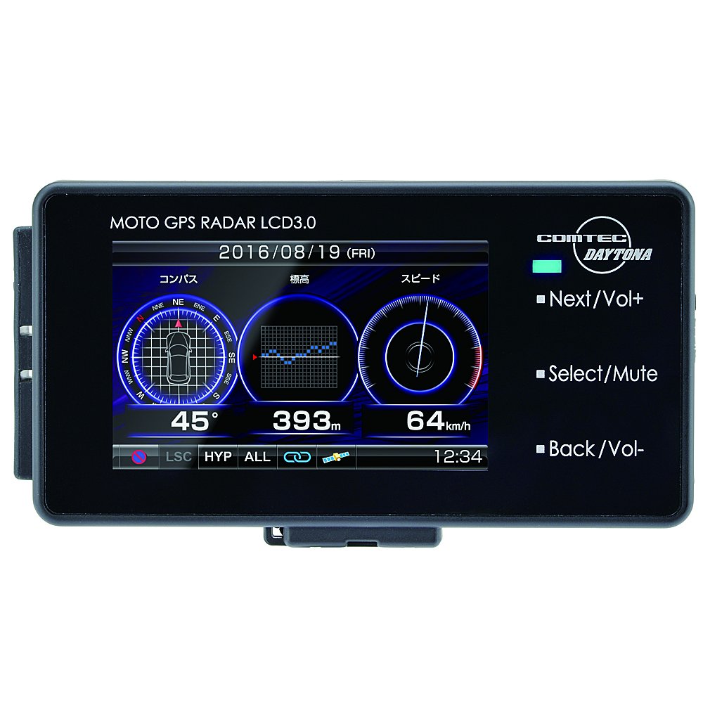 MOTO GPS RADAR LCD 3.0 本体 デイトナ MOTO GPS RADAR LCD 3.0 94420 取扱説明書・レビュー記事