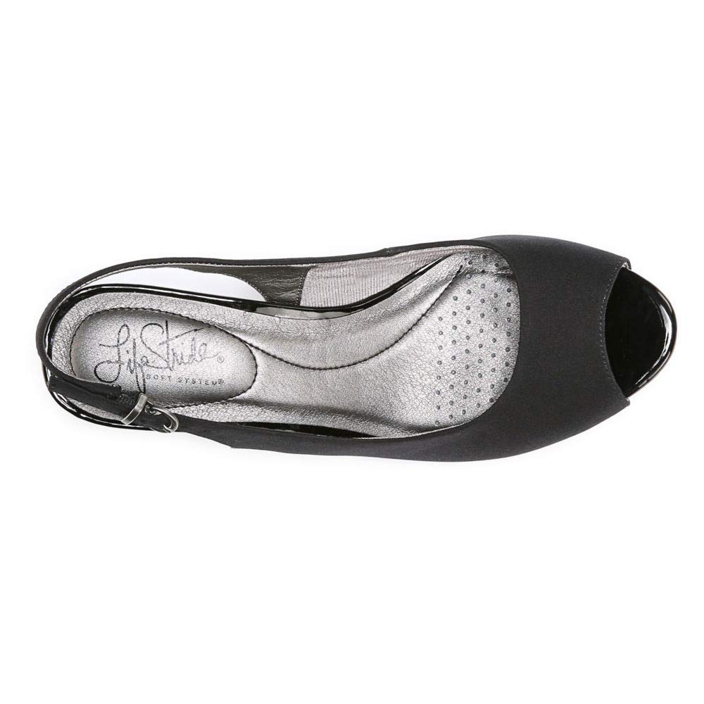 LifeStride Women's Teller Dress Slingback Pump Shoe, Black - Image 3