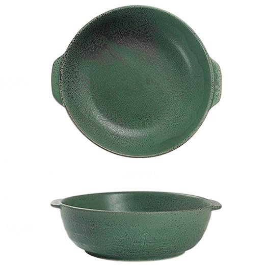 YCDJCS - Ensaladera de cerámica Negra Grande para el hogar ...