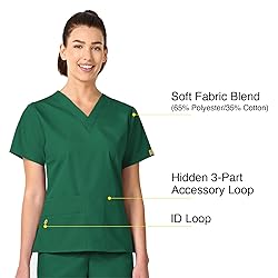 WonderWink Womens Origins Bravo V-Neck Top Medical