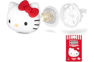 CARBELLA Sanrio Hello Kitty Car Air Freshener for Cars Trucks SUVs, Hello Kitty and Friends Cute Car Accessories for Women Car Decor Hello Kitty Car Accessories, Replaceable Scent Pods - Tropical Fruit Scent