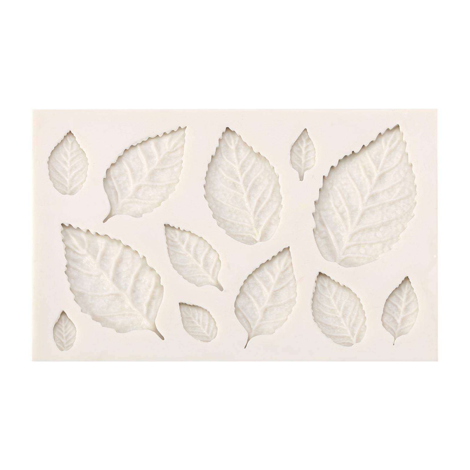 Food Mould 3D Leaves Shape Silicone Mould Creative Chocolate Mould Cake Baking Mould Multifunction DIY Craft Decoration Tools for Biscuit Fondant Sugar Clay Soap