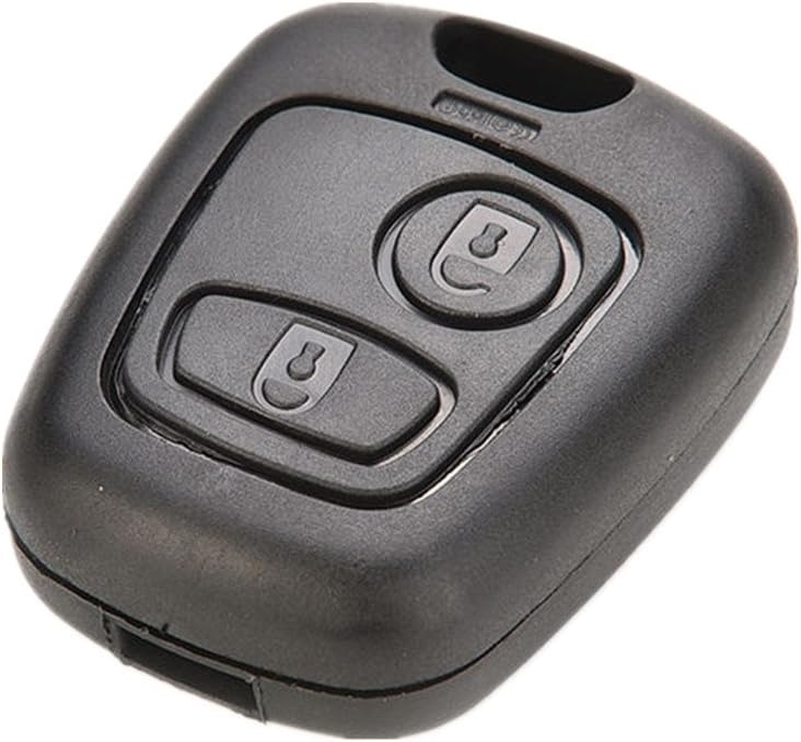 Happyit Plastic Car Key Replacement Shell Cover Case for Peugeot 107 207 407 106 206 306 406 CSL2017 Citroen C2 C3 C4 2 Button Remote Fob Protector Shell