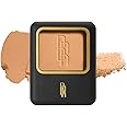 Black Radiance Pressed Powder, Buildable & Blendable Matte Finish Shine Control Compact with Mirror & Applicator, Cruelty-Free & Vegan - Biscotti