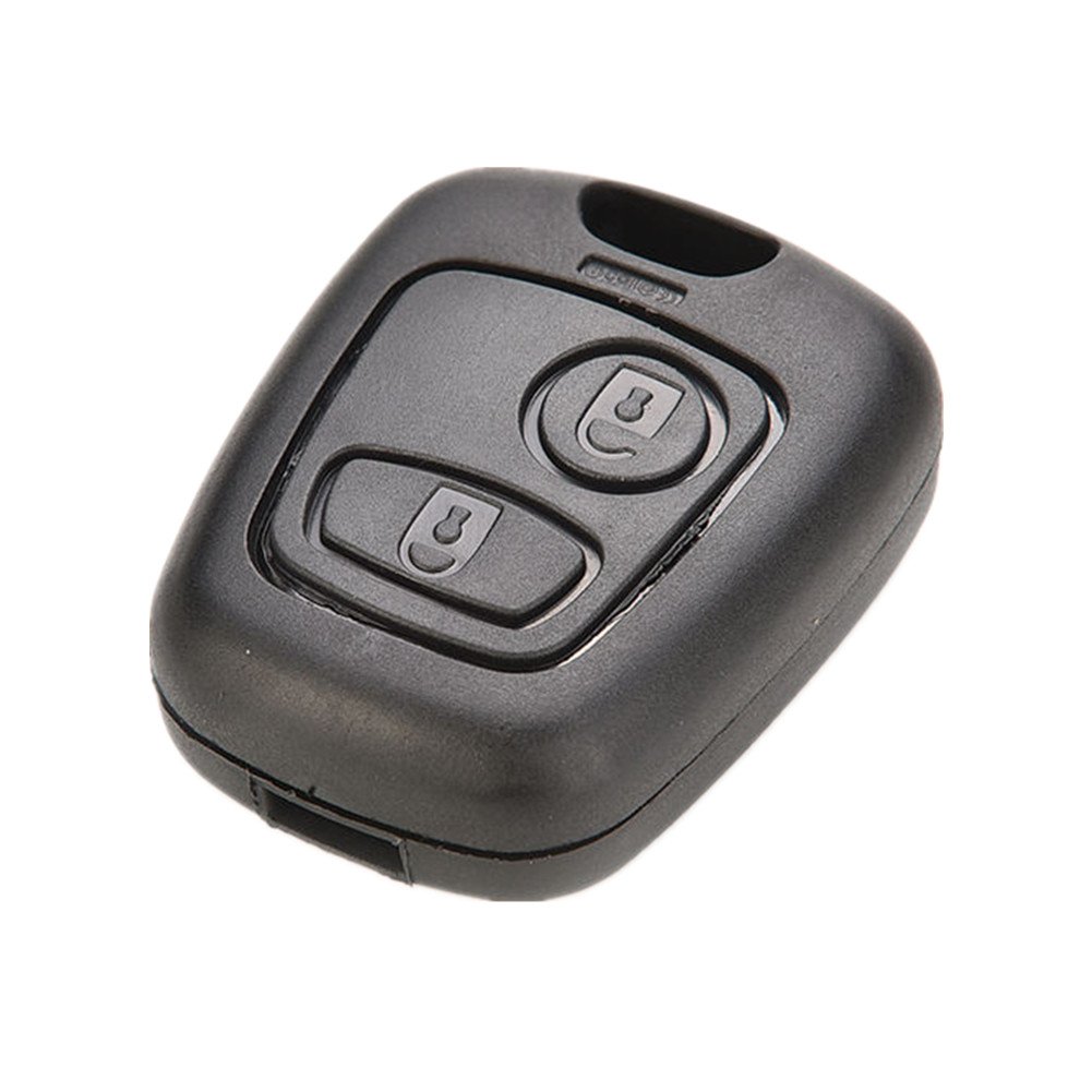 Happyit Plastic Car Key Replacement Shell Cover Case for Peugeot 107 207 407 106 206 306 406 CSL2017 Citroen C2 C3 C4 2 Button Remote Fob Protector Shell