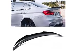 Oasiland Rear Spoiler Compatible with 2012-2018 BMW F30 3 Series & 2014-2019 F80 M3 Sedan, Carbon Fiber Pattern PSM Style Duckbill for 318i 320i 325i 328i 330i 335i 340i, Trunk High Kick Wing Lip