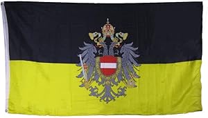 AES 3x5 Mit Wappen Austria-Hungary 1867-1915 Rough Tex Knitted Flag 3'x5' Banner Fade Resistant Double Stitched Premium Penant House Banner Grommets