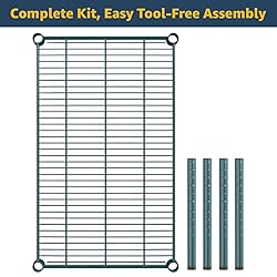 Zedfire 24" x 54" x 8" Green Epoxy Wire Storage