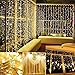 Window Curtain String Lights, 300 LED USB Powered Fairy Lights, 8 Lighting Modes Waterproof Decorative Lights for Wedding, Homes, Garden, Party, Bedroom Outdoor Indoor Wall Decorations (9.8x9.8 Ft)