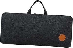 MagiDeal PC Keyboard Case Felt Keyboard Storage Bag Versatile Gaming Travel for Mechanical Keyboards Compact Protective Styli