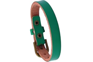 Edgda Punk Rock Alloy Belt Buckle Wristband Thin Pu Leather Cuff Bracelet