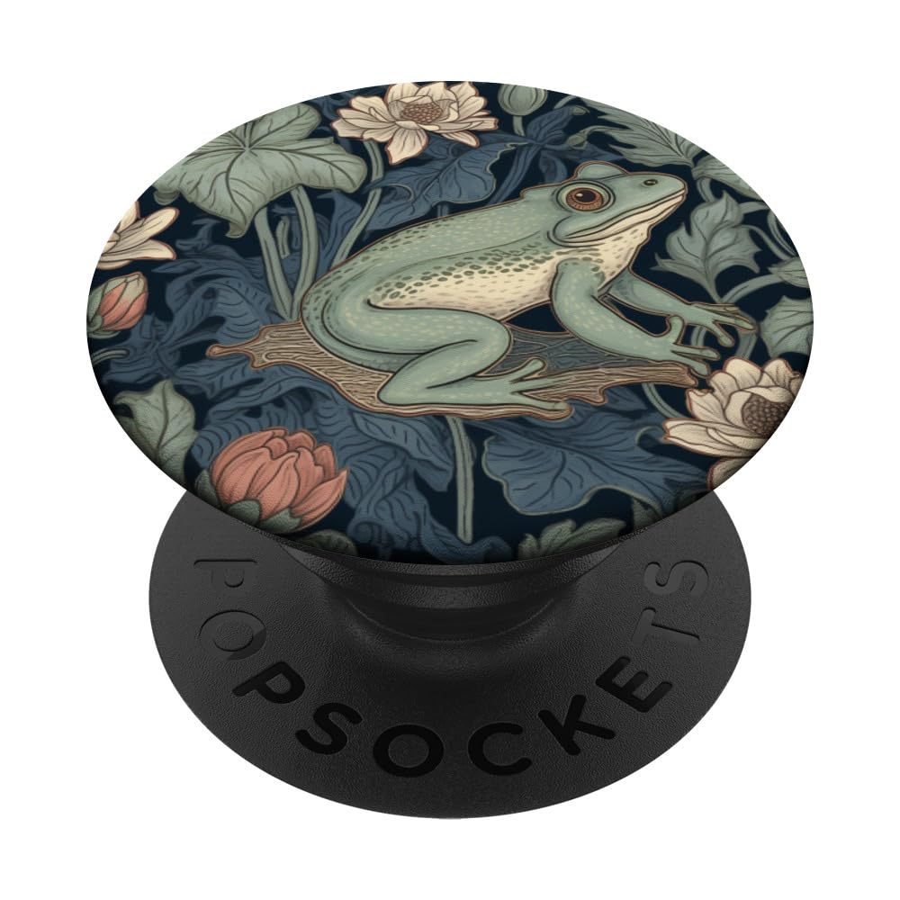 Frog Floral - William Morris Art Nouveau PopSockets Swappable PopGrip