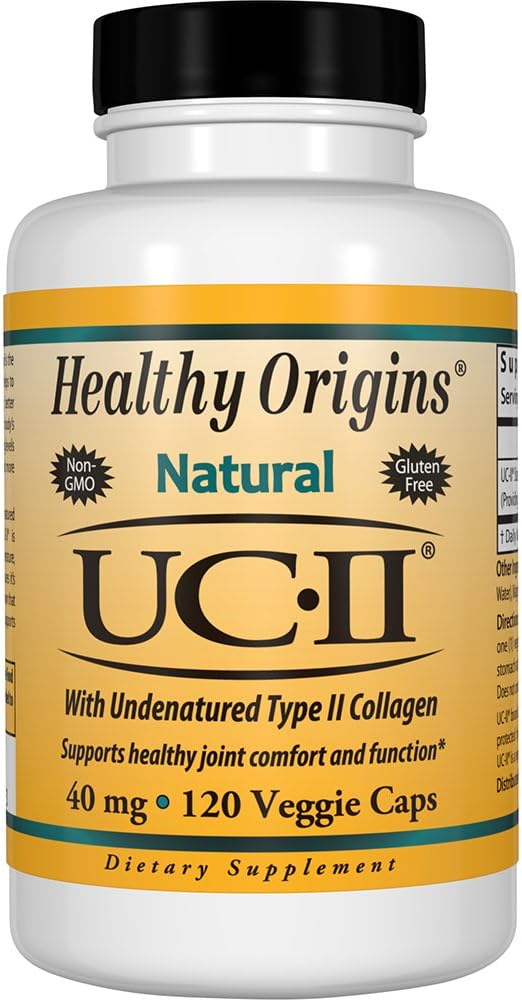 Healthy Origins UC-II (Undenatured Type II Collagen) 40 mg, 120 Veggie Caps