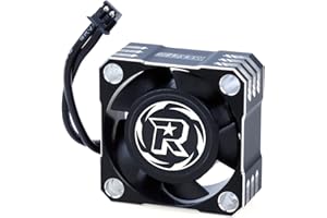 SURPASS HOBBY USA 25mm RC Cooling Fan 32000RPM RC Car Fan 8.4V ESC Fan Heat Dissipation for 1/10, 1/8, 1/12 Scale RC Car ESC (Black Silver)