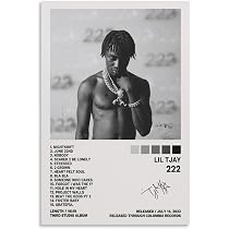 JINZE Lil Tjay Poster 222 Album Cover Poster for Room Aesthetic