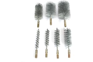 BAISIKY 1Pc 40mm Round Tube Cylinder Bores Stainless Steel Wire Cleaning Brush 1.6''