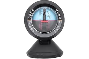 aqxreight Inclinometer Gauge,Angle Slope Tilt Indicator Level Meter Gradient Balancer Finder Tool Attitude Indicator For Car 