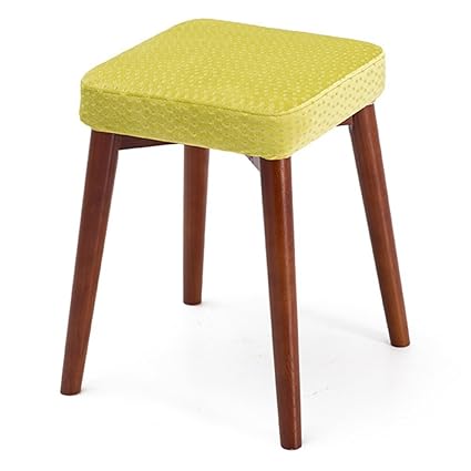 2 Gtrhgtyh Simple Solid Wood Dining Stool Square Stool Stackable