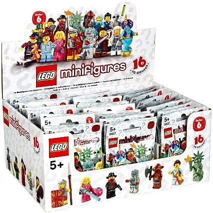 Lego Mini Figure Case Collection Series 6 Chase Bag Box 60 Packs Minifigures