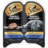 Sheba Perfect Portions Wet Cat Food Cuts In Gravy Gourmet Tuna & Shrimp Entrée, (24) 2.6 Oz. Twin-Pack Trays