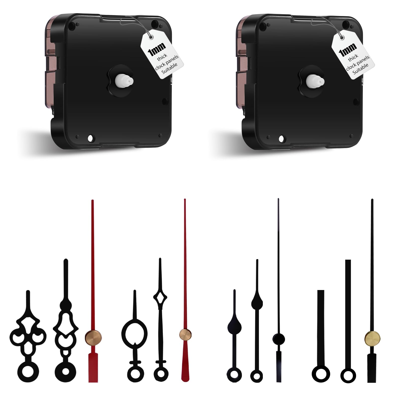 12888 Silent Sweep Clock Mechanism Quartz Motor Battery Pack