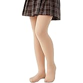 CozyWow Girls Winter Warm Fleece Lined Tights, Soft Thick Thermal Dance Tights for Kids