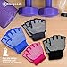 Yoga Gloves Non Slip Fitness Grip, Fingerless Pilates Glove for Training Workout, Pack of 4 Pairs