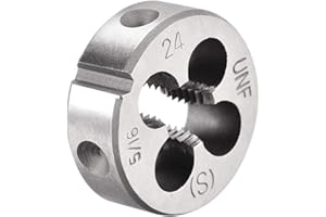 uxcell 5/16-24 UNF Round Die, Machine Thread Right Hand Threading Die, Alloy Tool Steel Screw Thread Cutting Die