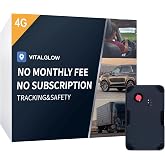 Magnetic GPS Tracker for Vehicles, No Monthly Fee, No Subscription | 20-Day Rechargeable Battery, 4G SIM &amp; Data Included, Real-Time Tracking, Trip History, Geofence &amp; Removal Alerts