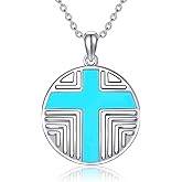 YAFEINI Cross Necklace 925 Sterling Silver Pendant for Teenage Faith Christian Jewelry for Women