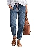 Flamingals Straight Leg Button Fly Jeans for Women