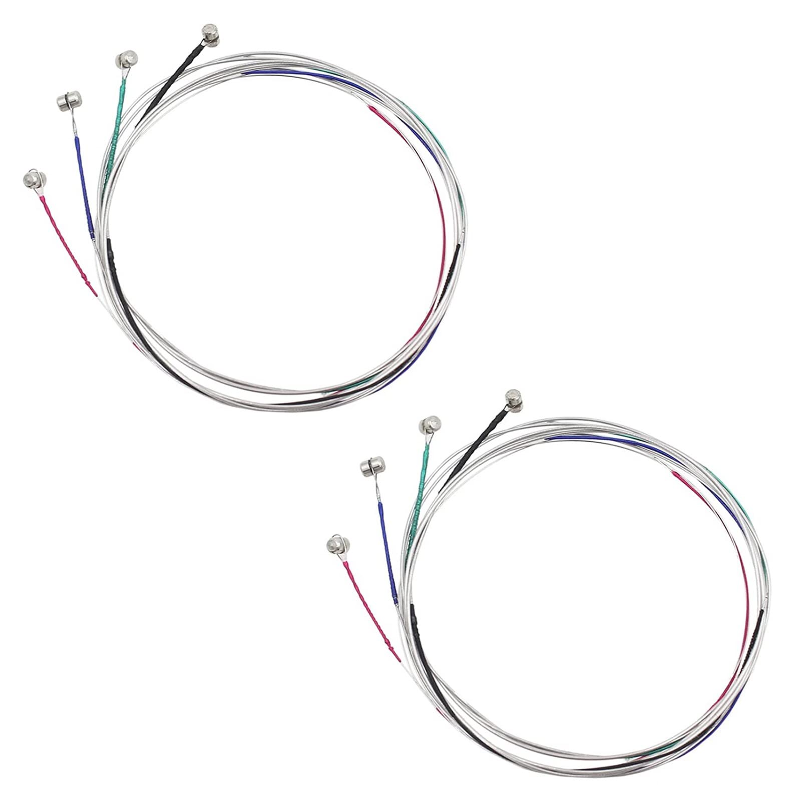 Violin String Set, 2 Sets 4/4 Violin Strings Universal Set, Violin Strings Universal Full Set, Replacement Steel Strings for 4/4 Violins, Violin Steel Core Strings, G/D/A/E Violin Steel Strings